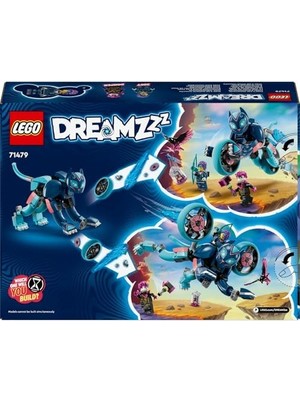 2'si 1 Arada Zoey'nin Kedi Motosikleti 71479-7 Yaş ve Üstü Kız ve Erkek Çocuklar Için Motosiklet Oyuncağına Dönüşebilen Hayvan Oyuncak Seti, Doğum Günü Hediyesi Fikri (226 Parça)