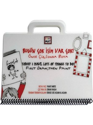 Aesco Funny Mat Mini Set - Bugün Çok Işim Var Çok!