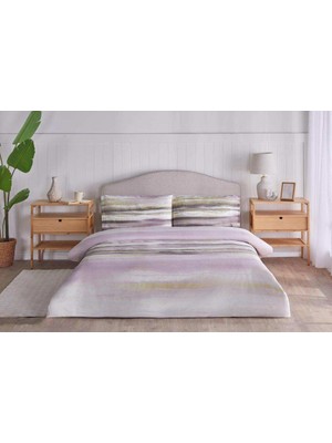 Özdilek Nevresim Takımı  Nev Tek Kişilik Mürdüm Aquarelle