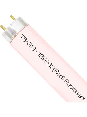 Pink 18W Kırmızı T8 G13 Floresan Ampul