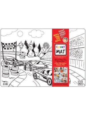 Aesco Funny Mat - Yarış Arabaları 33,5X48CM