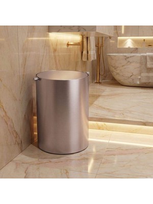 System Banyo Çöp Kovası Saten Renk 3lt (BA4013 031 Nbm-Nbm)
