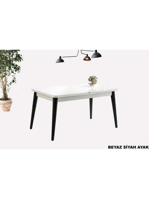 Sweet Home Masa Sandalye Kelebek Açılır Mdf Masa Mutfak,salon,yemek Odası Masası 60X100 cm