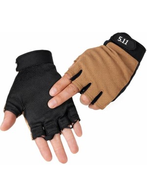 Single Swrod Single Sword Yarım Parmak Taktik Eldiven & Asker Polis Dağcı Avcı Sporcu Eldiveni