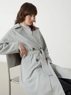 Lc Waikiki Yeni Sezon Ceket Yaka Kadın Trençkot