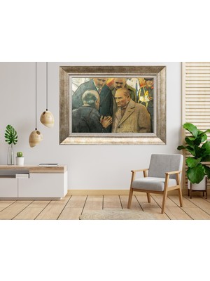 Giyense Gümüş Çerçeveli Atatürk Tablo D92
