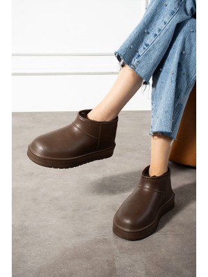 Redtan Kadın Bot | Su Geçirmez | Içi Kürklü | Düz Taban | Kadın Ayakkabı