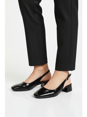 Ayakmod Siyah Kadın Topuklu Abiye Ayakkabı 608422 Z