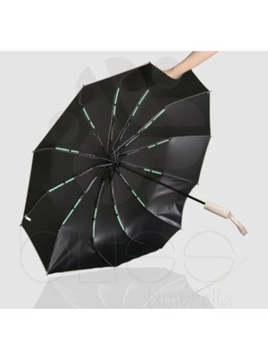 TeknoBeyza Rüzgara Dayanıklı Otomatik Açılır Katlanır Şemsiye – Su Geçirmez