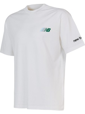 Nb New Balance MNT1644 Beyaz Erkek Tişört