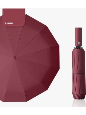 TeknoBeyza Rüzgara Dayanıklı Otomatik Açılır Katlanır Şemsiye – Su Geçirmez