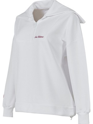Nb New Balance WNC1609 Beyaz Kadın Sweatshirt