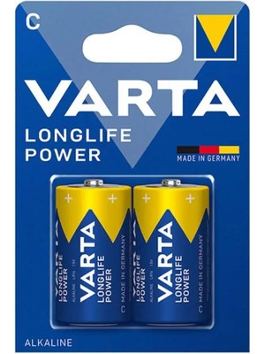 Varta Longlife Power 2 C  Orta Alkalin Pil 2 Li