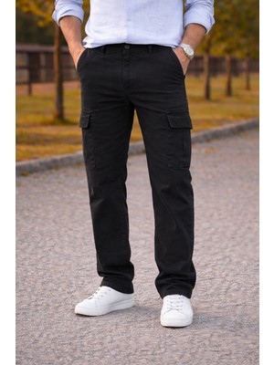 Comstar Erkek Premium Comfort Füme Kargo Baggy Pantolon