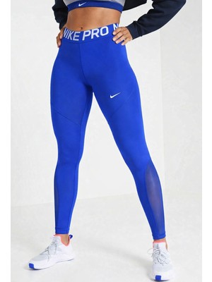 Nike Pro Tigh Fit Full Length Leggings Toparlayıcı Tam Boy Tayt Sax Mavisi
