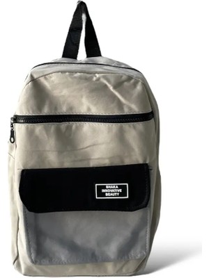 Toz Vintage Bej Kanvas Kumaş Sırt Çantası