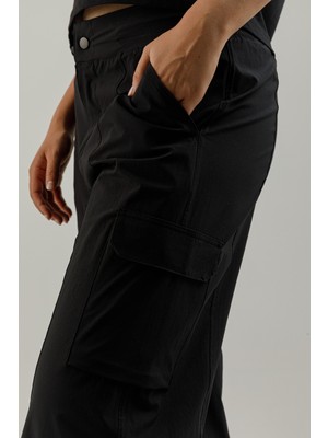 Airlife Verona Outdoor Zw-2 Kadın Kapaklı Cep ve Ayarlanabilir Paçalı Pantolon Siyah