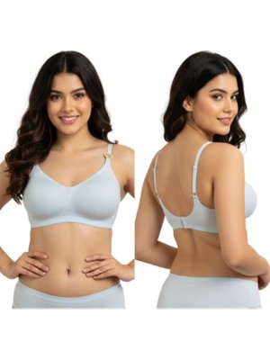 F.k Kadın Lingerie Lazer Kesim Push Up Balensiz Sütyen