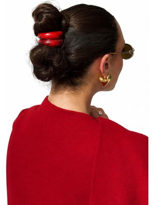 New Obsessions Akrilik Petit Lastikli Atkuyruğu Tokası