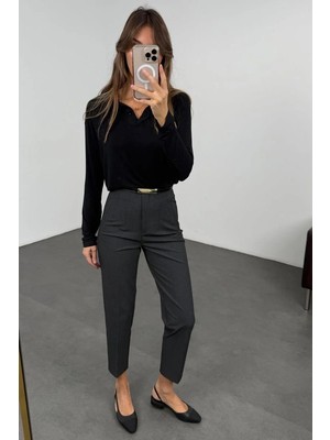 5in1Canpolat Antrasit Flatolu Pantolon 5113