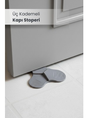 Orvila Silikon Kapı Stoperi Üç Kademeli