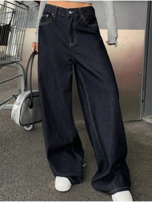 DENİKK Trend Tint Yıkamalı Bol Paça Baggy Jean Denim Pantolon-Trend Tınt Washed Wıde Fıt Baggy Jean Denım