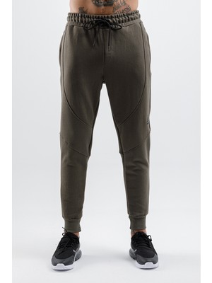 Airlife Fleece Erkek Içi Yünlü Hafif Slim Eşofman Altı Haki