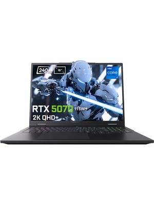 Thunderobot RZ16 Intel Core i7-14700HX 64GB DDR5 4TB SSD RTX 5070 8GB 115W 16 inç 2K QHD+ 240Hz FreeDos Gaming Laptop (RZ16-i7147HX57E1Q240RBv3)