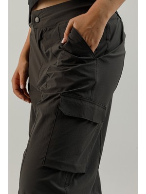 Airlife Verona Outdoor Zw-2 Kadın Kapaklı Cep ve Ayarlanabilir Paçalı Pantolon Smoked