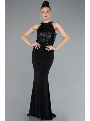 Abiyefon Payetli Kolsuz Balık Abiye ABU608