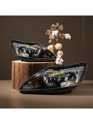 Ön Far Lamba Takımı Sag Sol -Siyah Zemin-Focus-2,5 2009-2011