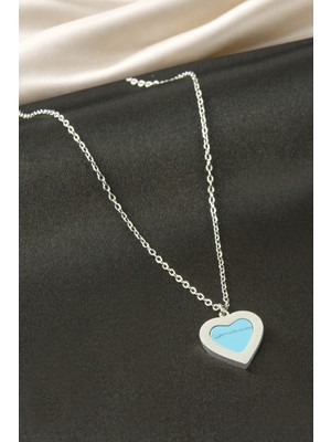 Tkçbj Kelebek Sedef Çelik Kolye Tkçbj