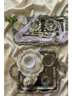 Çt Çeyizci Tekstil Sunumluk Peçete, Kokteyl Peçetesi, Kahve Yanı Sunumluk, Bardak Altlığı 6 Adet Sunum Peçetesi