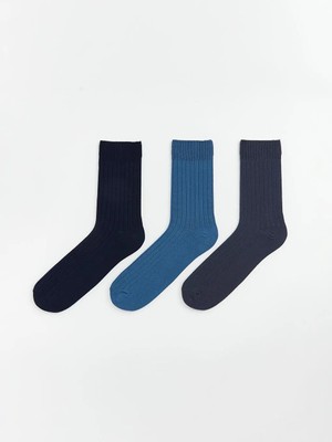 LC Waikiki Mavi Erkek Soket Çorap 3'lü