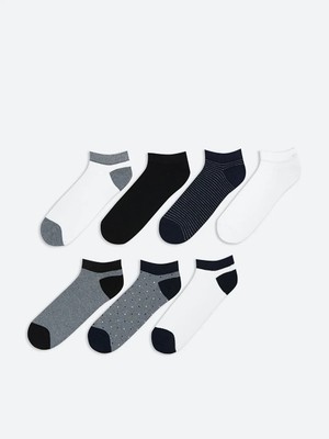 LC Waikiki Karışık Desenli Erkek Patik Çorap 7'li