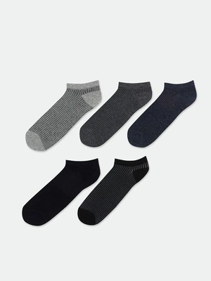 LC Waikiki Karışık Desenli Erkek Patik Çorap 5'li