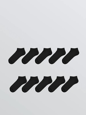 LC Waikiki Siyah Erkek Patik Çorap 10'lu