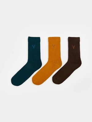 LC Waikiki Sarı Erkek Soket Havlu Çorap 3'lü