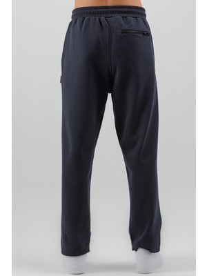 Airlife Fleece Erkek Içi Yünlü ve Düz Paçalı Alt Lacivert