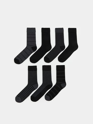 LC Waikiki Karışık Çizgili Erkek Soket Çorap 7'li