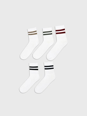 LC Waikiki Karışık Çizgili Erkek Soket Çorap 5'li