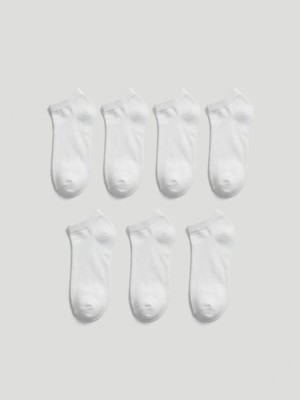 LC Waikiki Beyaz Erkek Patik Çorap 7'li