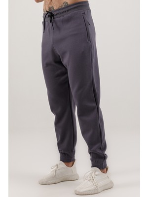 Airlife Fleece Erkek Içi Yünlü ve Lastik Paçalı Alt Titanyum