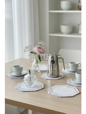Çt Çeyizci Tekstil Sunumluk Peçete, Kokteyl Peçetesi, Kahve Yanı Sunumluk, Bardak Altlığı 6 Adet Sunum Peçetesi