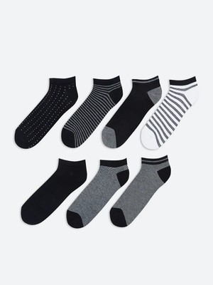 LC Waikiki Karışık Desenli Erkek Patik Çorap 7'li