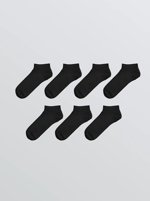 LC Waikiki Siyah Erkek Bambu Patik Çorap 7'li