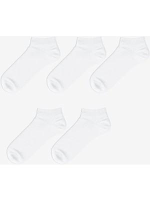 LC Waikiki Beyaz Erkek Patik Çorap 5'li