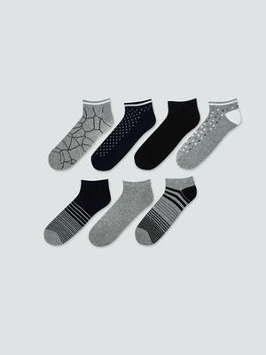 LC Waikiki Karışık Desenli Erkek Patik Çorap 7'li