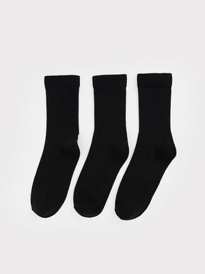 LC Waikiki Siyah Erkek Soket Çorap 3'lü