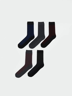 LC Waikiki Karışık Desenli Erkek Soket Çorap 5'li